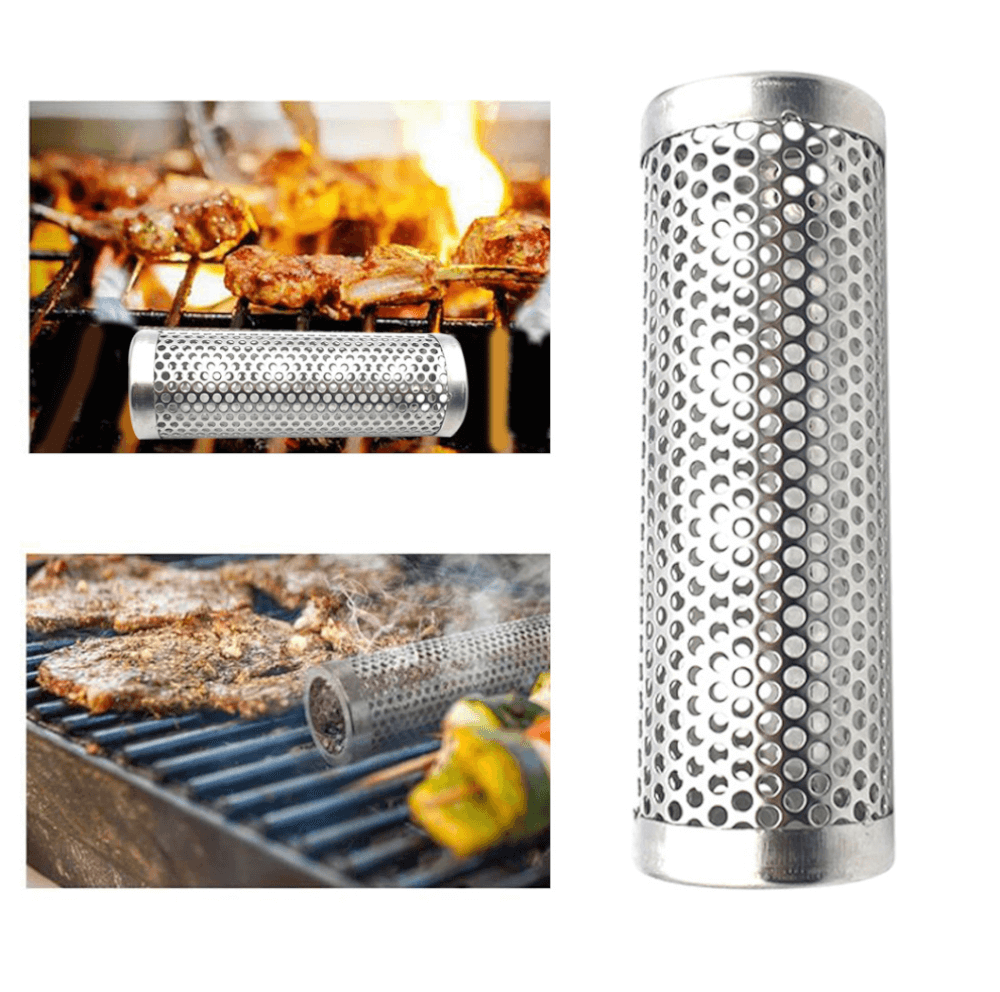 ท่อใส่ไม้รมควัน บาร์บีคิว KINGBE สแตนเลสสตีล304 6นิ้ว_2